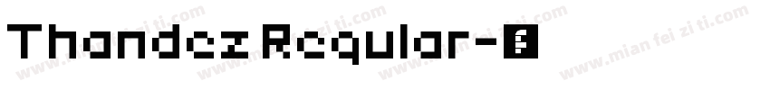 Thandez Regular字体转换